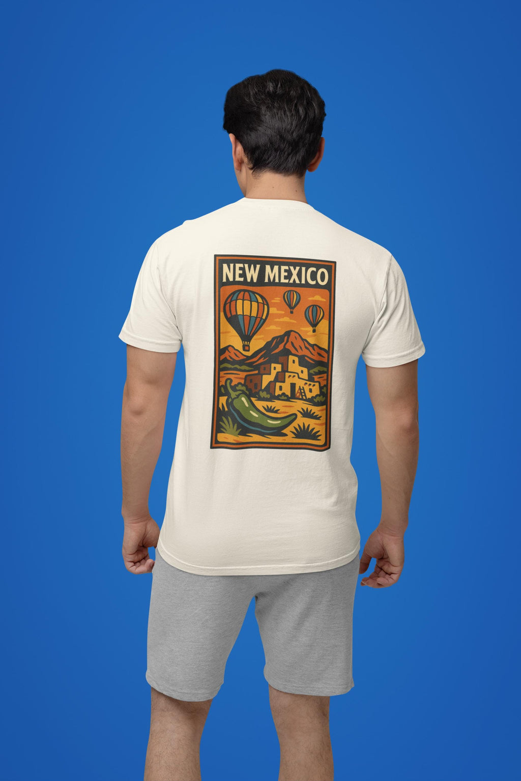 Unisex Garment-Dyed Travel T-Shirt, New Mexico Design, Vacation Shirt, Summer Apparel, Gift for Travelers, Wanderlust Tee