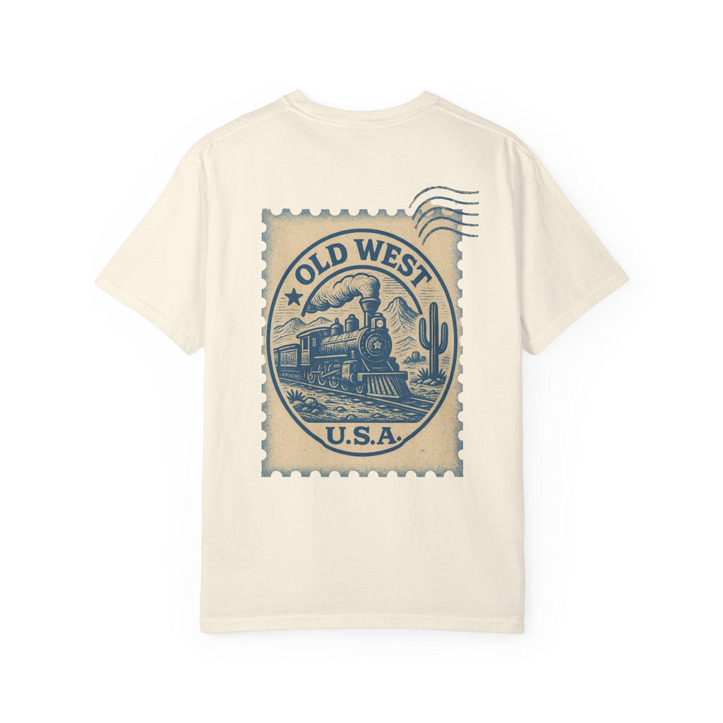 Vintage Old West Graphic Tee, Unisex Retro T-Shirt, Train Lover Gift, Western Style Shirt, Travel Themed Apparel, Adventure Wear