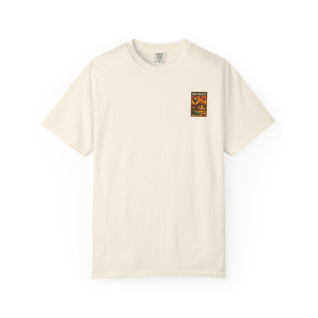 Unisex Garment-Dyed Travel T-Shirt, New Mexico Design, Vacation Shirt, Summer Apparel, Gift for Travelers, Wanderlust Tee