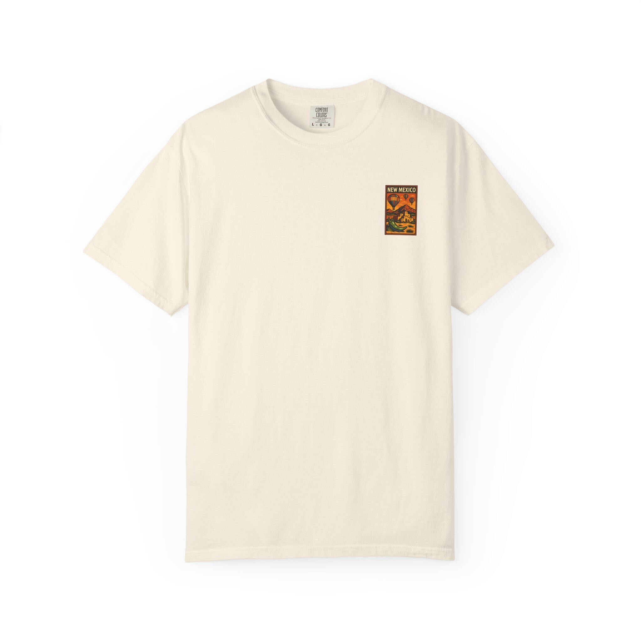 Unisex Garment-Dyed Travel T-Shirt, New Mexico Design, Vacation Shirt, Summer Apparel, Gift for Travelers, Wanderlust Tee
