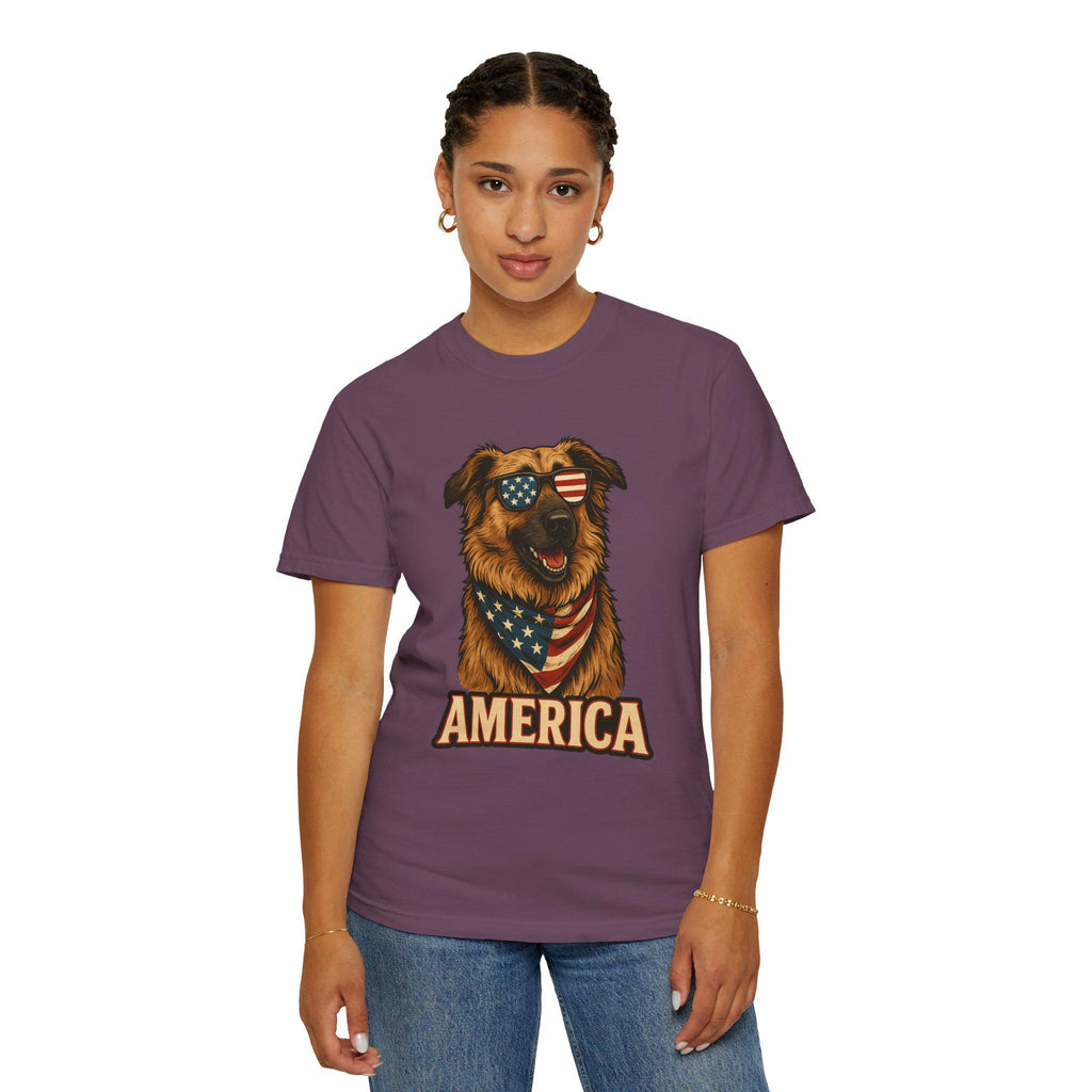 America T-Shirt, Dog Tee, USA Dog shirt