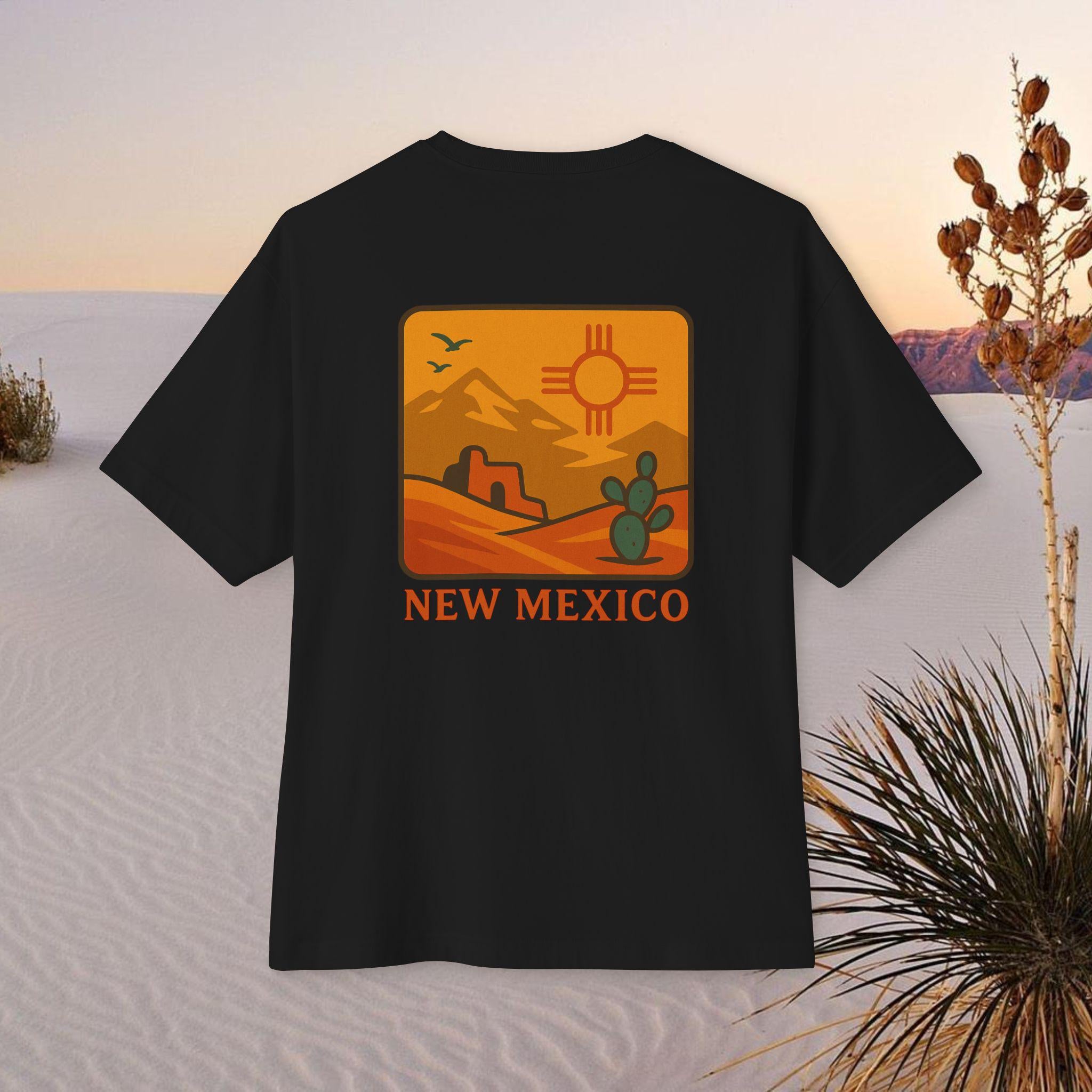 Oversized Boxy Tee, New Mexico Graphic T-Shirt