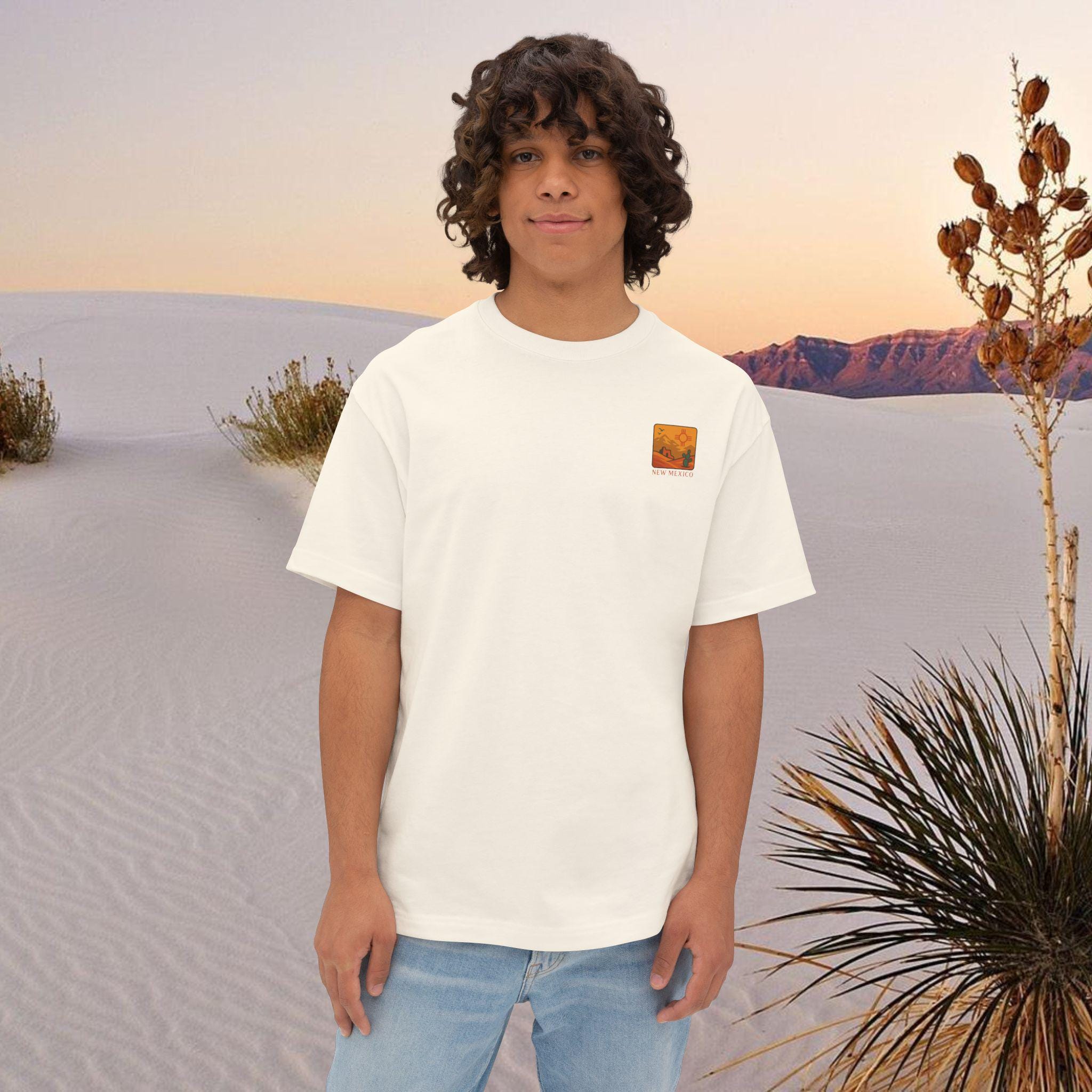 Oversized Boxy Tee, New Mexico Graphic T-Shirt