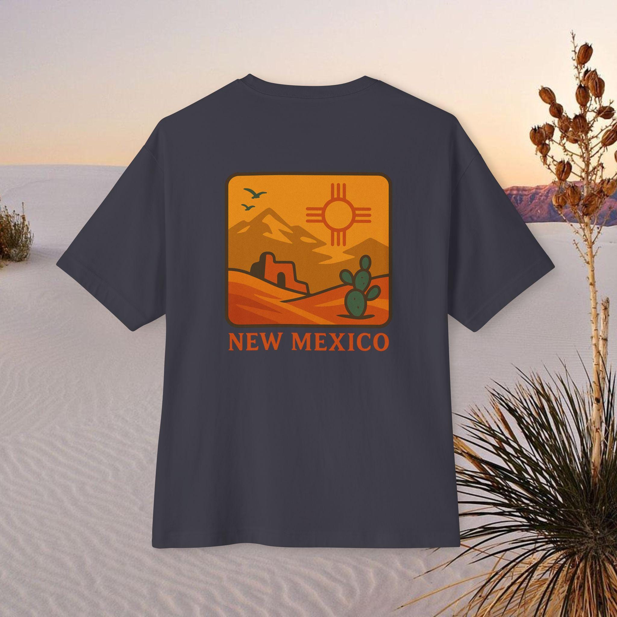 Oversized Boxy Tee, New Mexico Graphic T-Shirt