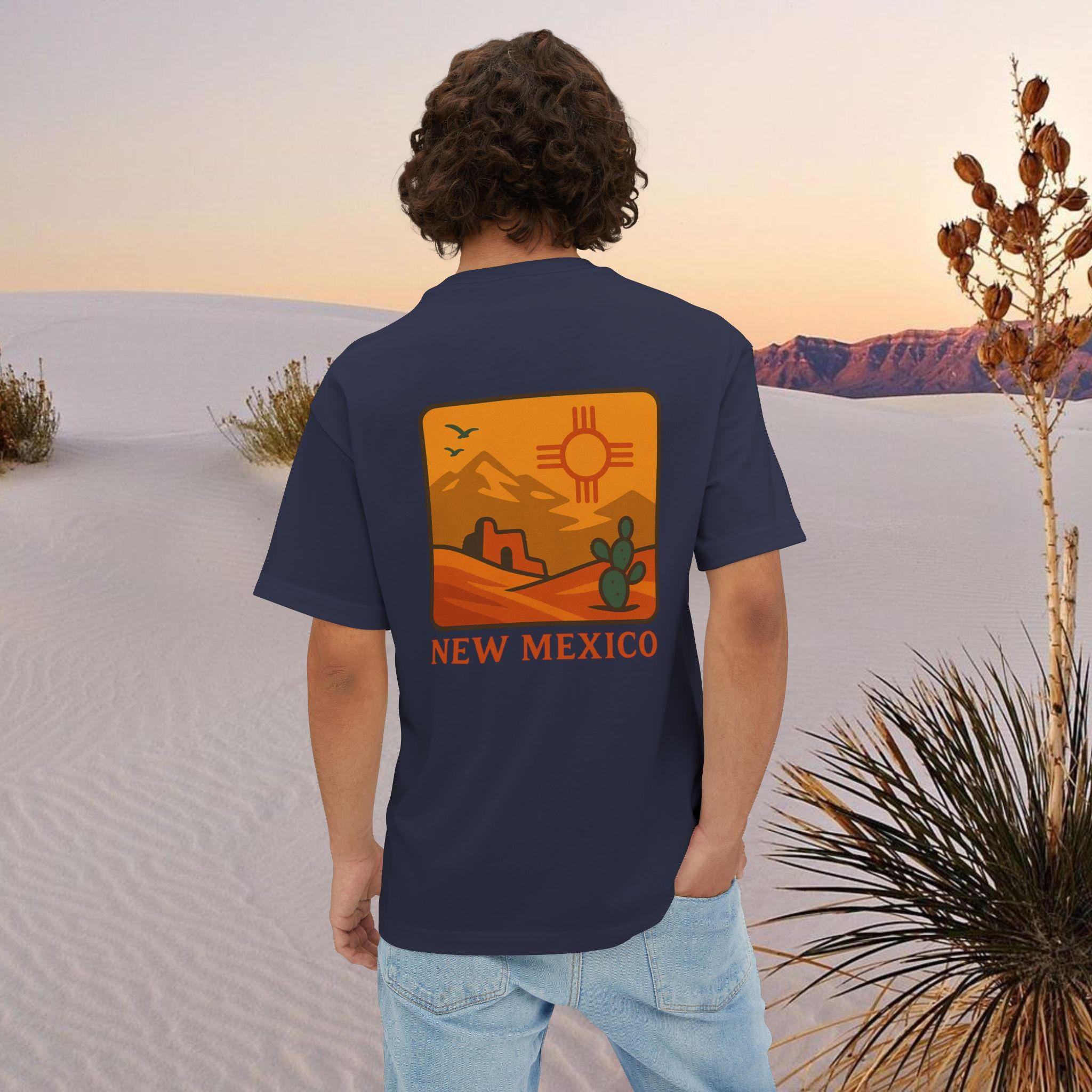 Oversized Boxy Tee, New Mexico Graphic T-Shirt