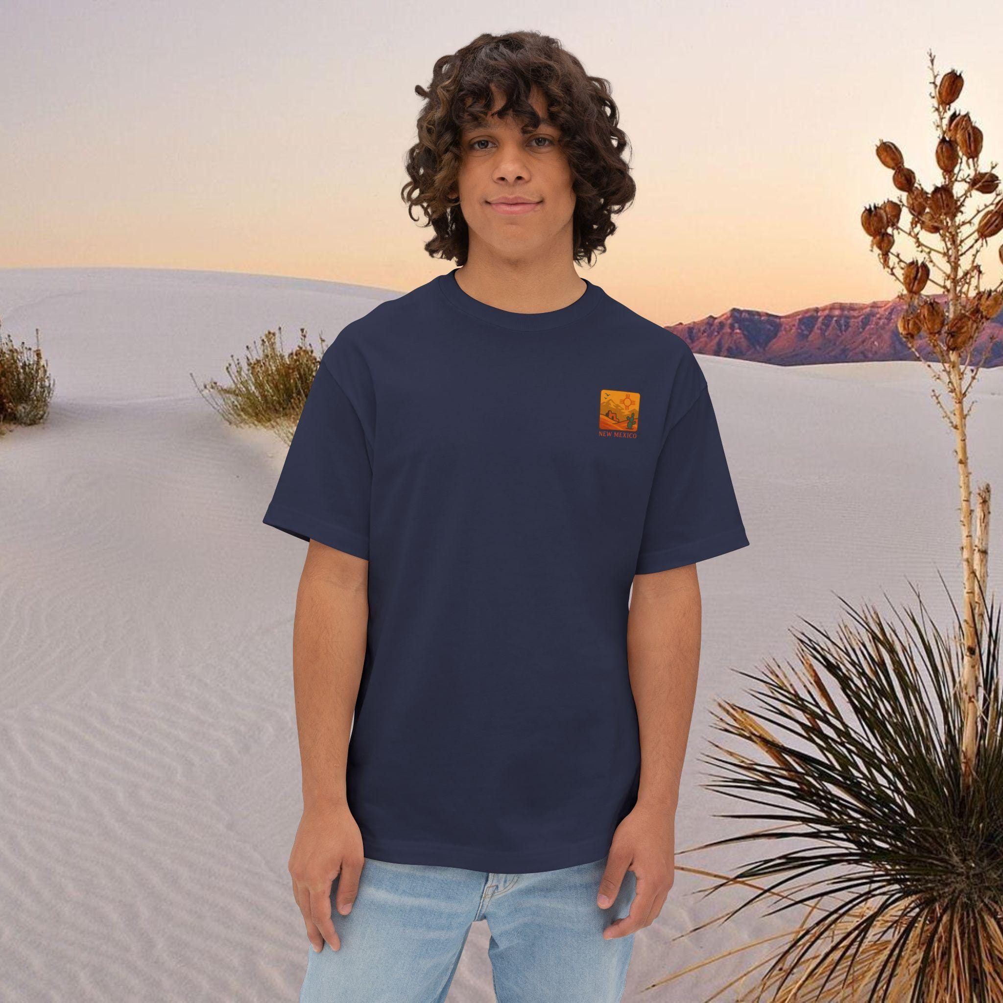 Oversized Boxy Tee, New Mexico Graphic T-Shirt