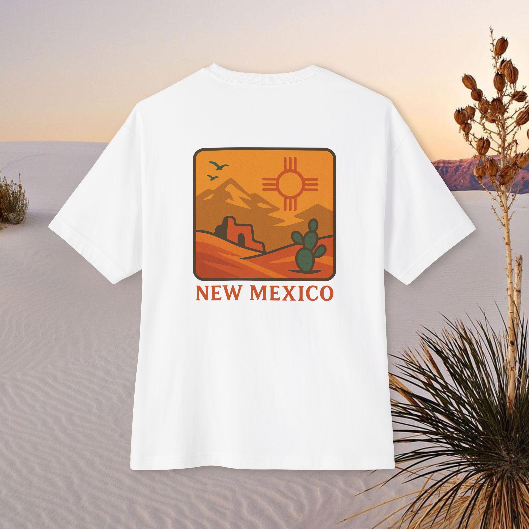 Oversized Boxy Tee, New Mexico Graphic T-Shirt